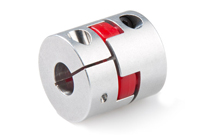 Curved Jaw Coupling with Red Element Curved Jaw Couplings