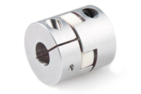 Curved Jaw Coupling with White Element Curved Jaw Couplings