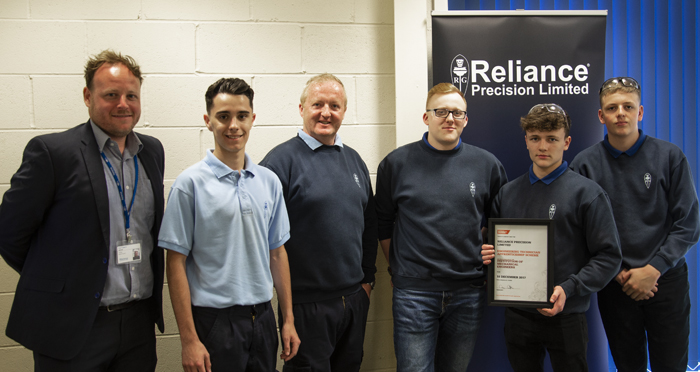 Reliance Apprenticeship Accreditation from the IMechE