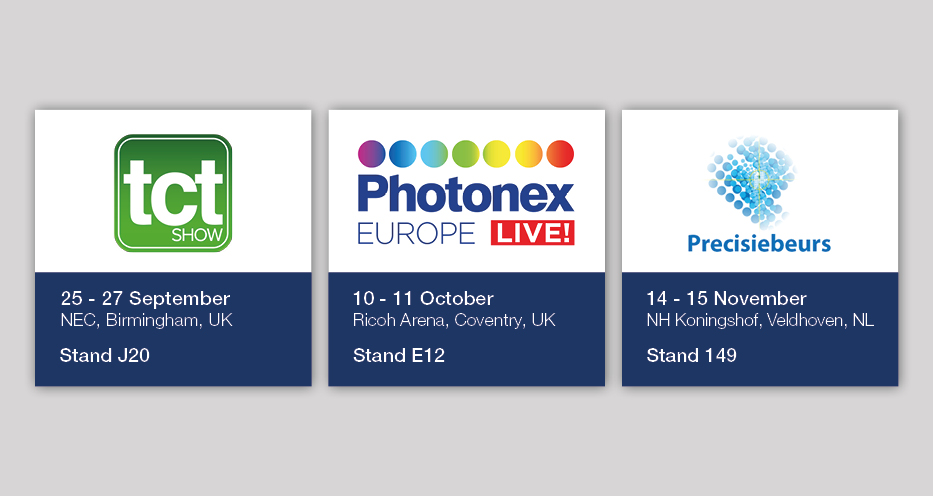 Reliance to Exhibit at TCT Show, Photonex Europe and Precisiebeurs