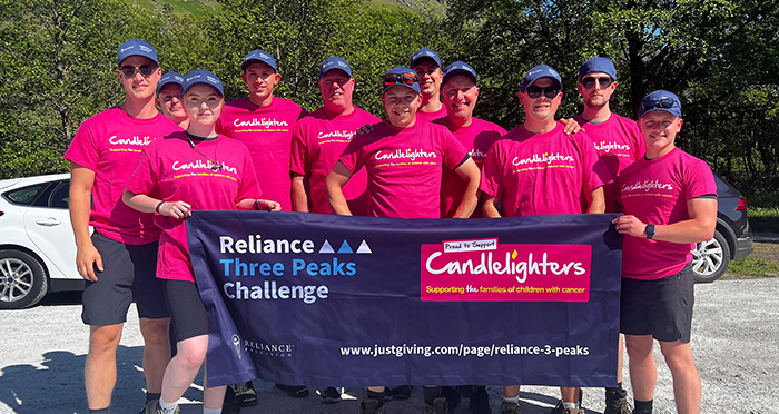 Reliance Employees Raise over £7500 for Candlelighters